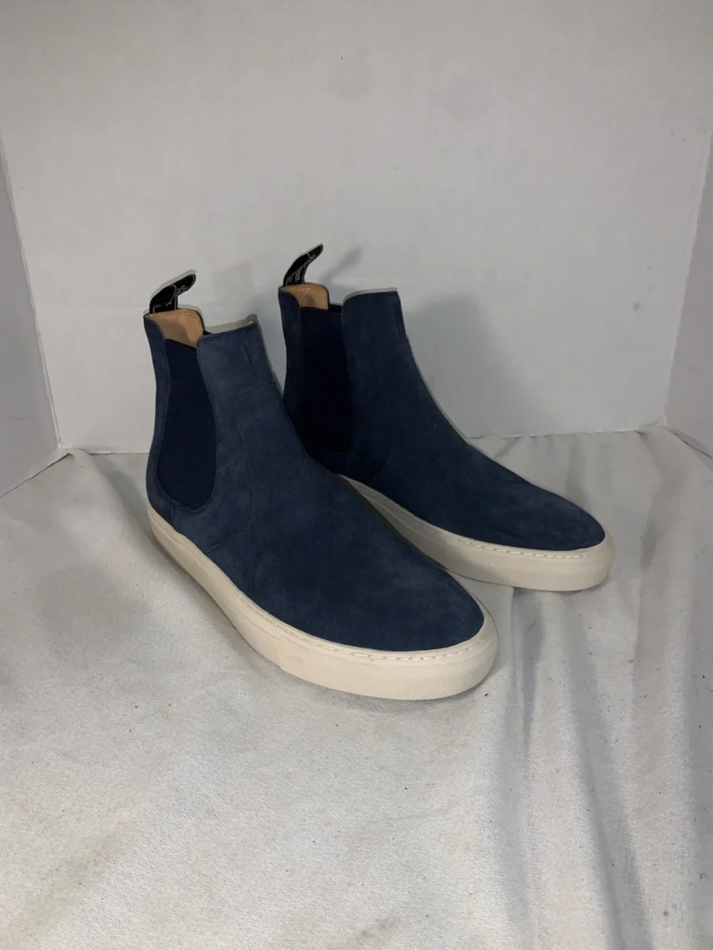 Polo by Ralph Lauren Navy Suede Chukka Slip-On Boots